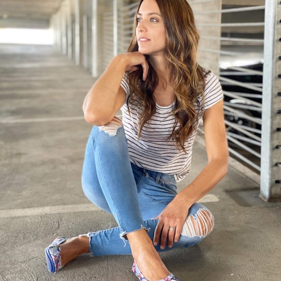 Storehouse Flats Freedom Floral Dark Blue - Picture 6 of 9